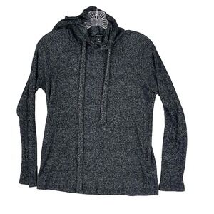Kenneth Cole Hoodie Women's S Gray Knit Sweater Long Sleeve Cozy‎ Light Shirt